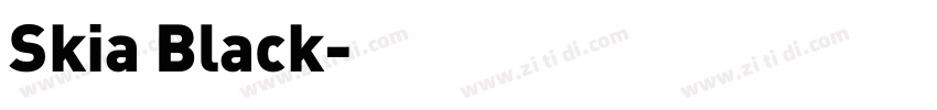 Skia Black字体转换